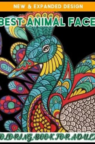 Cover of Best Animal Face Coloring Book for Adult