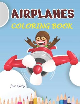 Book cover for Airplane Coloring Book for Kids