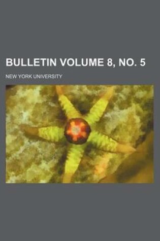 Cover of Bulletin Volume 8, No. 5