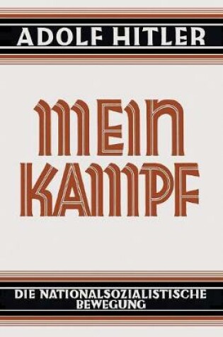 Cover of Mein Kampf - Deutsche Sprache - 1925 Ungek rzt