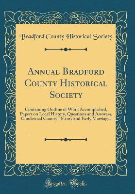 Book cover for Annual Bradford County Historical Society