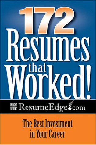 Cover of 172 Resumes That Worked, 1st Ed