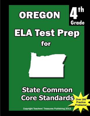 Book cover for Oregon 4th Grade ELA Test Prep