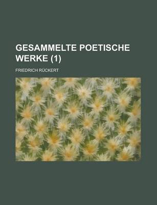 Book cover for Gesammelte Poetische Werke (1 )