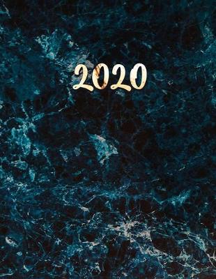 Book cover for Blue Marble & Gold Planner 2020