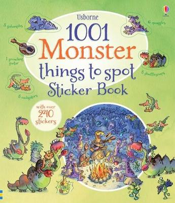 Book cover for 1001 Monster Things to Spot Sticker Book