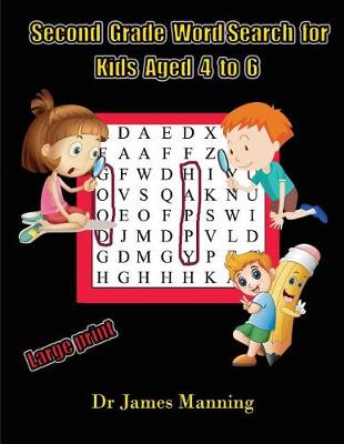 Book cover for Second Grade Word Search for Kids Aged 4 to 6