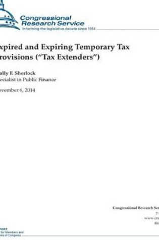 Cover of Expired and Expiring Temporary Tax Provisions ("Tax Extenders")