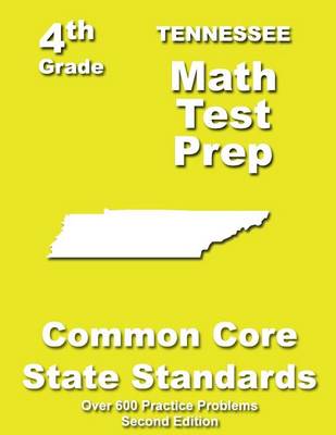 Book cover for Tennessee 4th Grade Math Test Prep