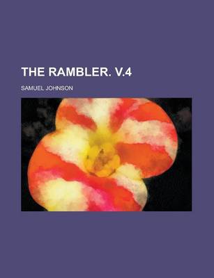 Book cover for The Rambler. V.4