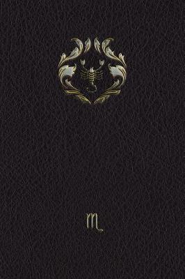 Book cover for Monogram Scorpio Notebook