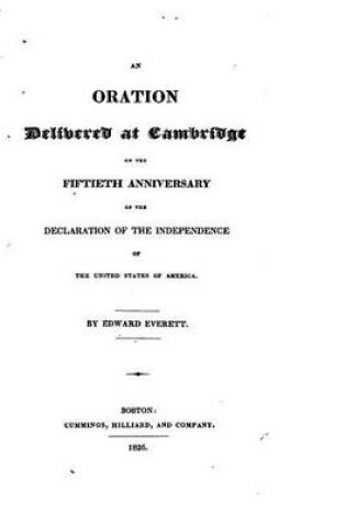 Cover of An Oration Delivered at Cambridge