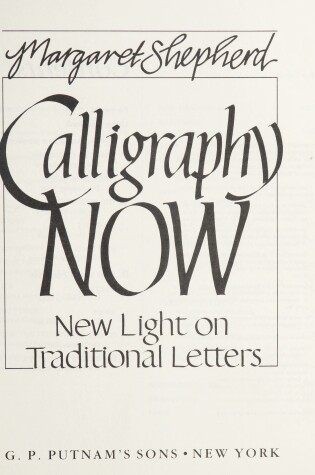 Cover of Calligraphy Now