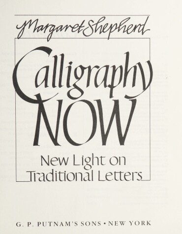 Book cover for Calligraphy Now