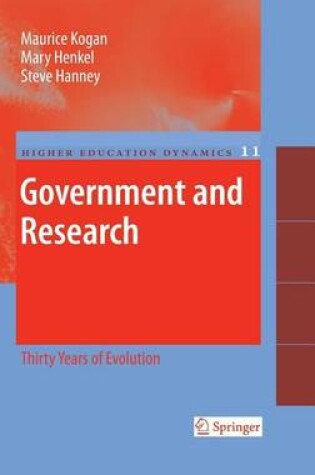 Cover of Government and Research: Thirty Years of Evolution