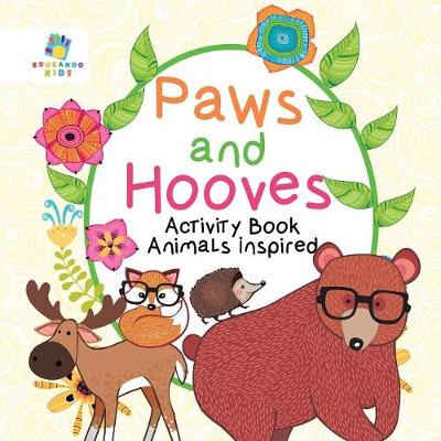 Book cover for Paws and Hooves Activity Book Animals Inspired