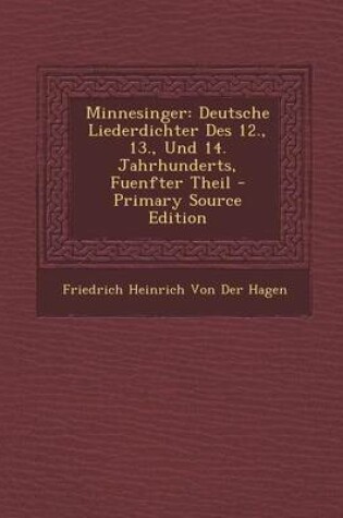 Cover of Minnesinger