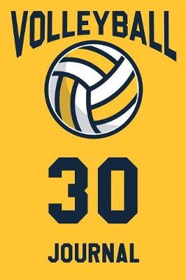 Book cover for Volleyball Journal 30