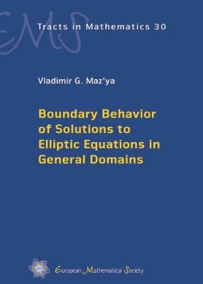 Book cover for Boundary Behavior of Solutions to Elliptic Equations in General Domains