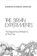 Cover of The Sirian Experiments