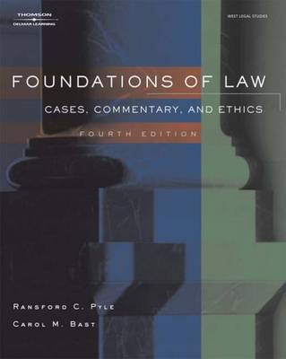 Cover of Foundations of Law