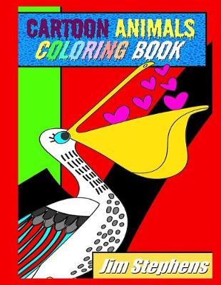 Book cover for Cartoon Animals Coloring Book