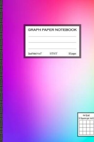 Cover of Quad Ruled Graph Paper Notebook, 4x4 Quad