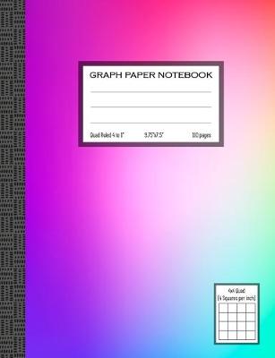 Cover of Quad Ruled Graph Paper Notebook, 4x4 Quad