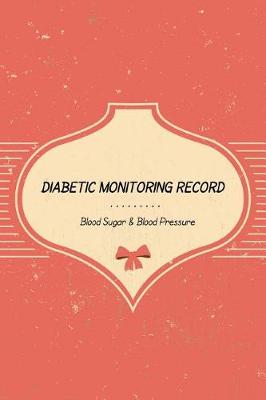 Book cover for Diabetic Monitoring Record