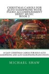 Book cover for Christmas Carols For Alto Saxophone With Piano Accompaniment Sheet Music Book 2