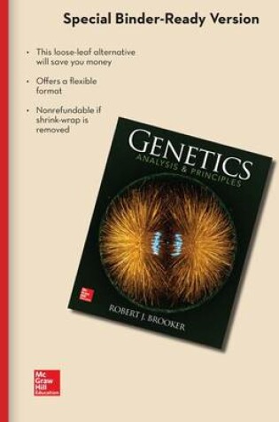 Cover of Loose Leaf Version for Genetics: Analysis and Principles