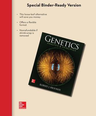 Cover of Loose Leaf Version for Genetics: Analysis and Principles