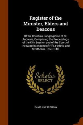 Cover of Register of the Minister, Elders and Deacons