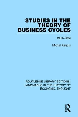 Cover of Studies in the Theory of Business Cycles