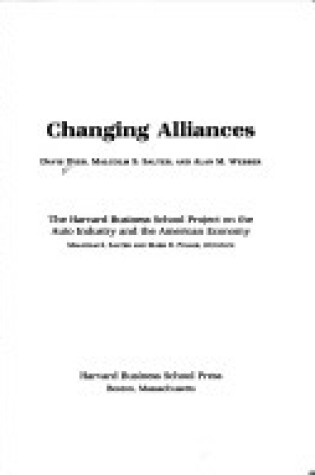 Cover of Changing Alliances