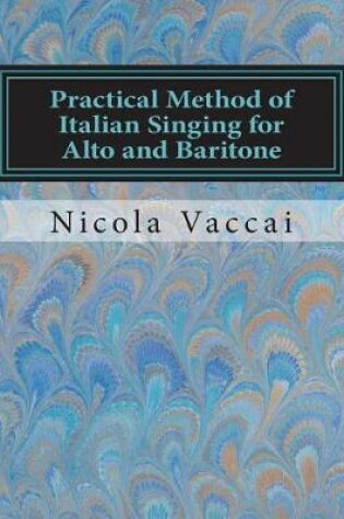 Cover of Practical Method of Italian Singing for Alto and Baritone