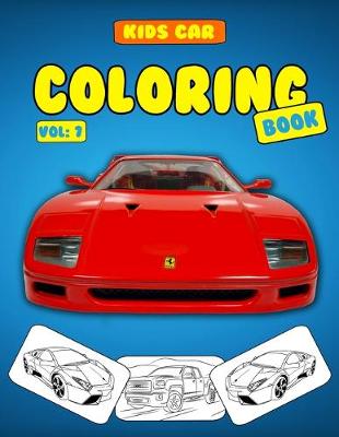 Book cover for Kids Car Coloring Book Vol 7