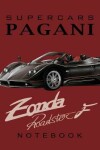 Book cover for Supercars Pagani Zonda Roadster F Notebook