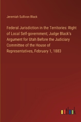 Cover of Federal Jurisdiction in the Territories