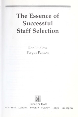 Cover of The Essence of Successful Staff Selection