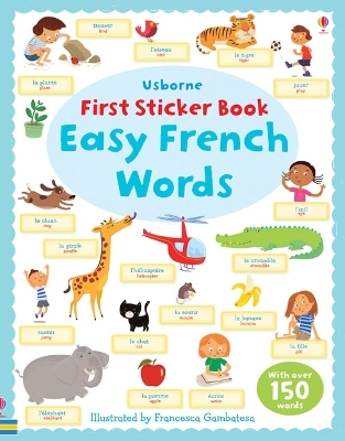 Book cover for First Sticker Book Easy French Words