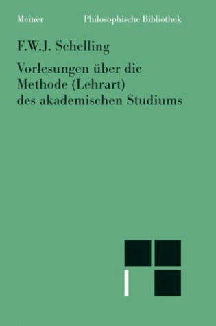 Cover of Vorlesungen uber die Methode (Lehrart) des akademischen Studiums