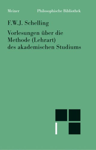 Book cover for Vorlesungen uber die Methode (Lehrart) des akademischen Studiums