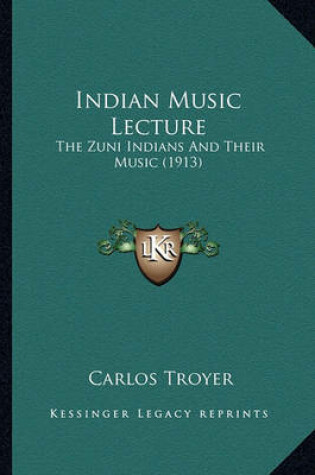 Cover of Indian Music Lecture Indian Music Lecture