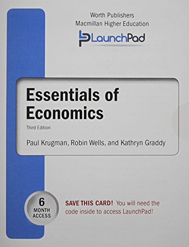 Book cover for Launchpad for Krugman's Essentials of Economics (6 Month Access)
