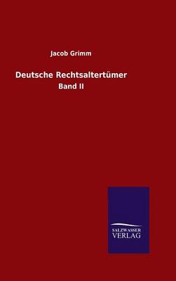 Book cover for Deutsche Rechtsaltertumer