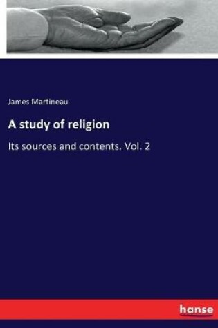 Cover of A study of religion