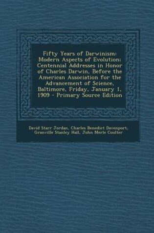 Cover of Fifty Years of Darwinism