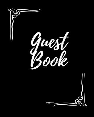 Book cover for Guest Book - Black frame #1 on white paper