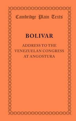 Book cover for Address to the Venezuelan Congress at Angostura